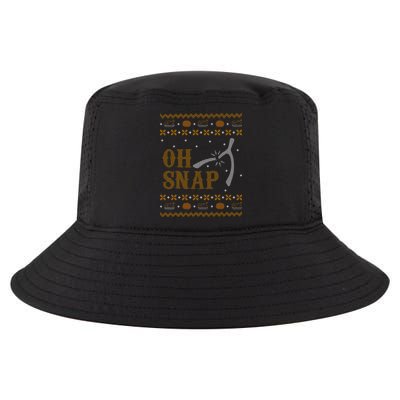 Oh Snap Turkey Wish Bone Ugly Sweater Thanksgiving Cool Comfort Performance Bucket Hat