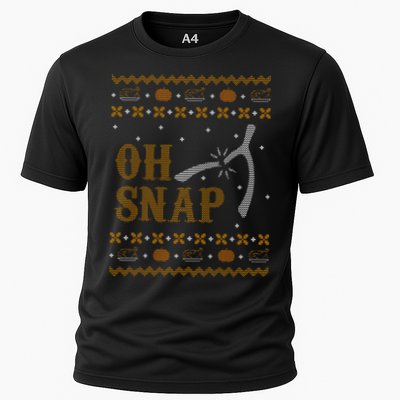 Oh Snap Turkey Wish Bone Ugly Sweater Thanksgiving Performance Shirt