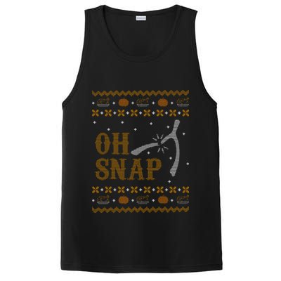 Oh Snap Turkey Wish Bone Ugly Sweater Thanksgiving PosiCharge Competitor Tank