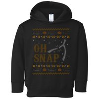 Oh Snap Turkey Wish Bone Ugly Sweater Thanksgiving Toddler Hoodie