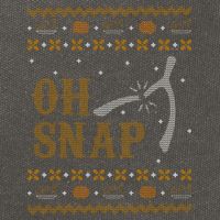 Oh Snap Turkey Wish Bone Ugly Sweater Thanksgiving Cotton Canvas Backpack