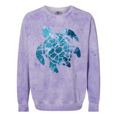 Ocean Sea Turtle Classic Colorblast Crewneck Sweatshirt