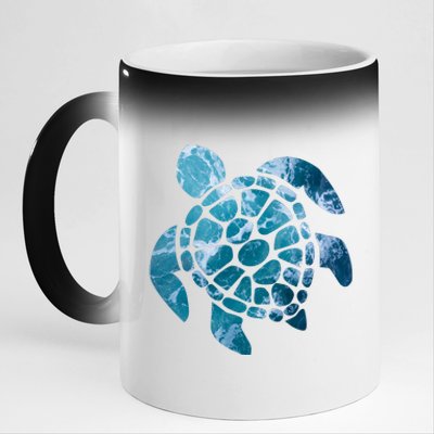 Ocean Sea Turtle Classic 11oz Black Color Changing Mug