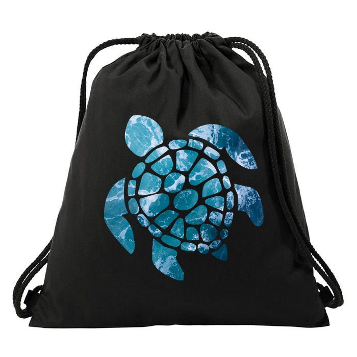 Ocean Sea Turtle Classic Drawstring Bag