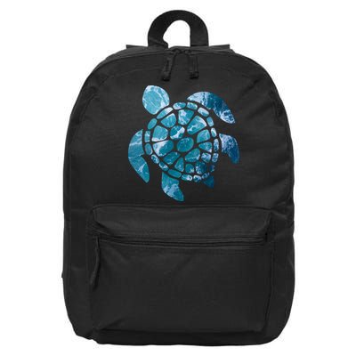 Ocean Sea Turtle Classic 16 in Basic Backpack