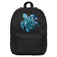 Ocean Sea Turtle Classic 16 in Basic Backpack
