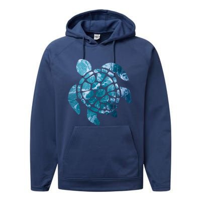 Ocean Sea Turtle Classic Performance Fleece Hoodie