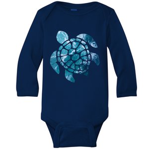 Ocean Sea Turtle Classic Baby Long Sleeve Bodysuit