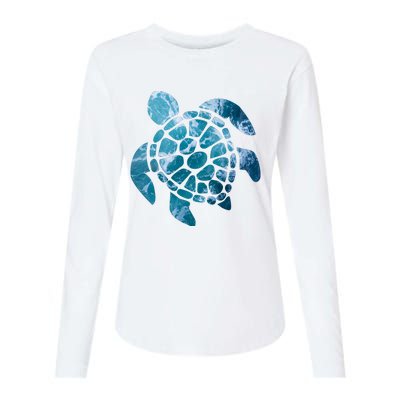 Ocean Sea Turtle Classic Womens Cotton Relaxed Long Sleeve T-Shirt