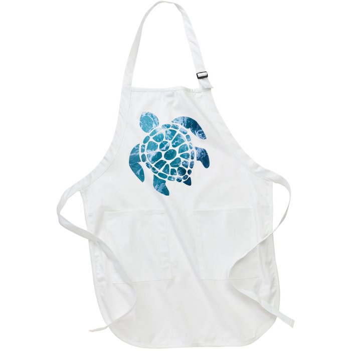 Ocean Sea Turtle Classic Full-Length Apron With Pockets