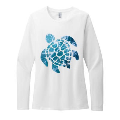 Ocean Sea Turtle Classic Womens CVC Long Sleeve Shirt