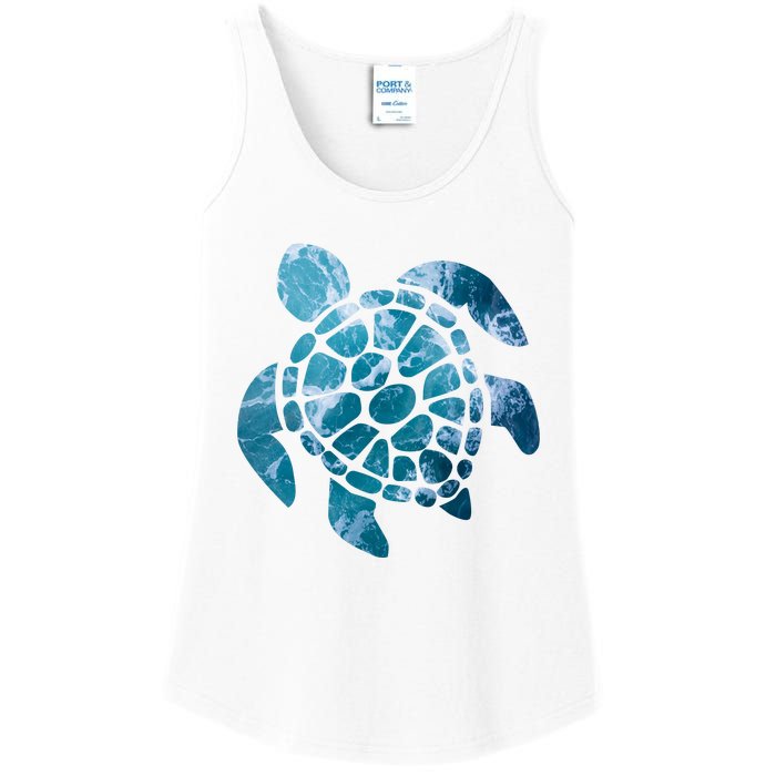 Ocean Sea Turtle Classic Ladies Essential Tank