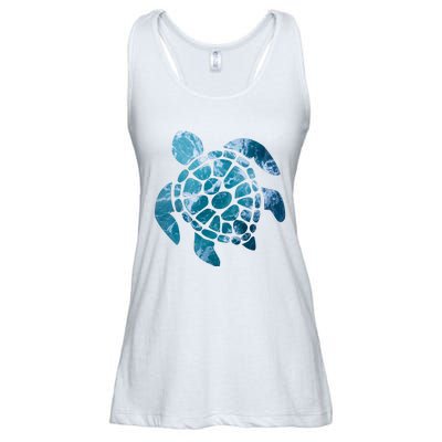 Ocean Sea Turtle Classic Ladies Essential Flowy Tank