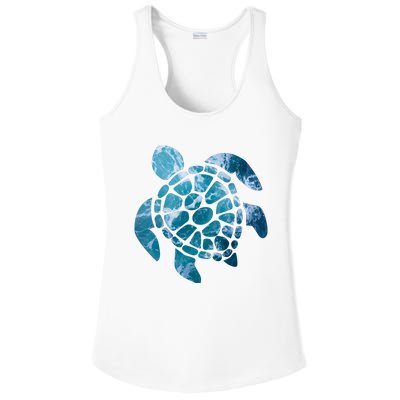 Ocean Sea Turtle Classic Ladies PosiCharge Competitor Racerback Tank