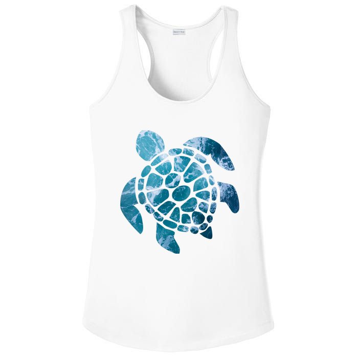 Ocean Sea Turtle Classic Ladies PosiCharge Competitor Racerback Tank