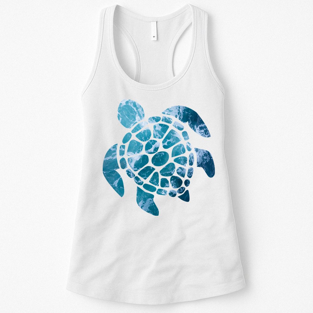 Ocean Sea Turtle Classic Womens Tank Top