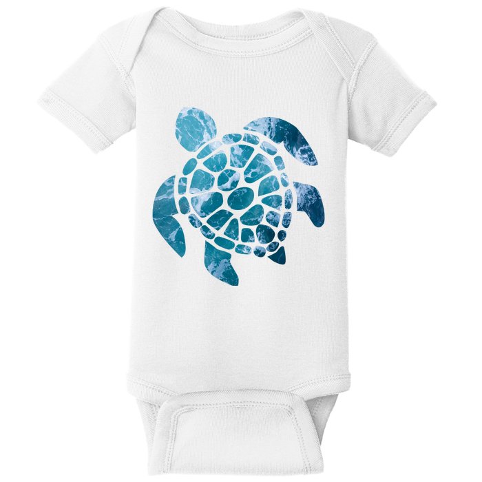 Ocean Sea Turtle Classic Baby Bodysuit