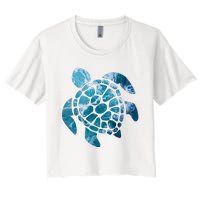 Ocean Sea Turtle Classic Women's Crop Top Tee