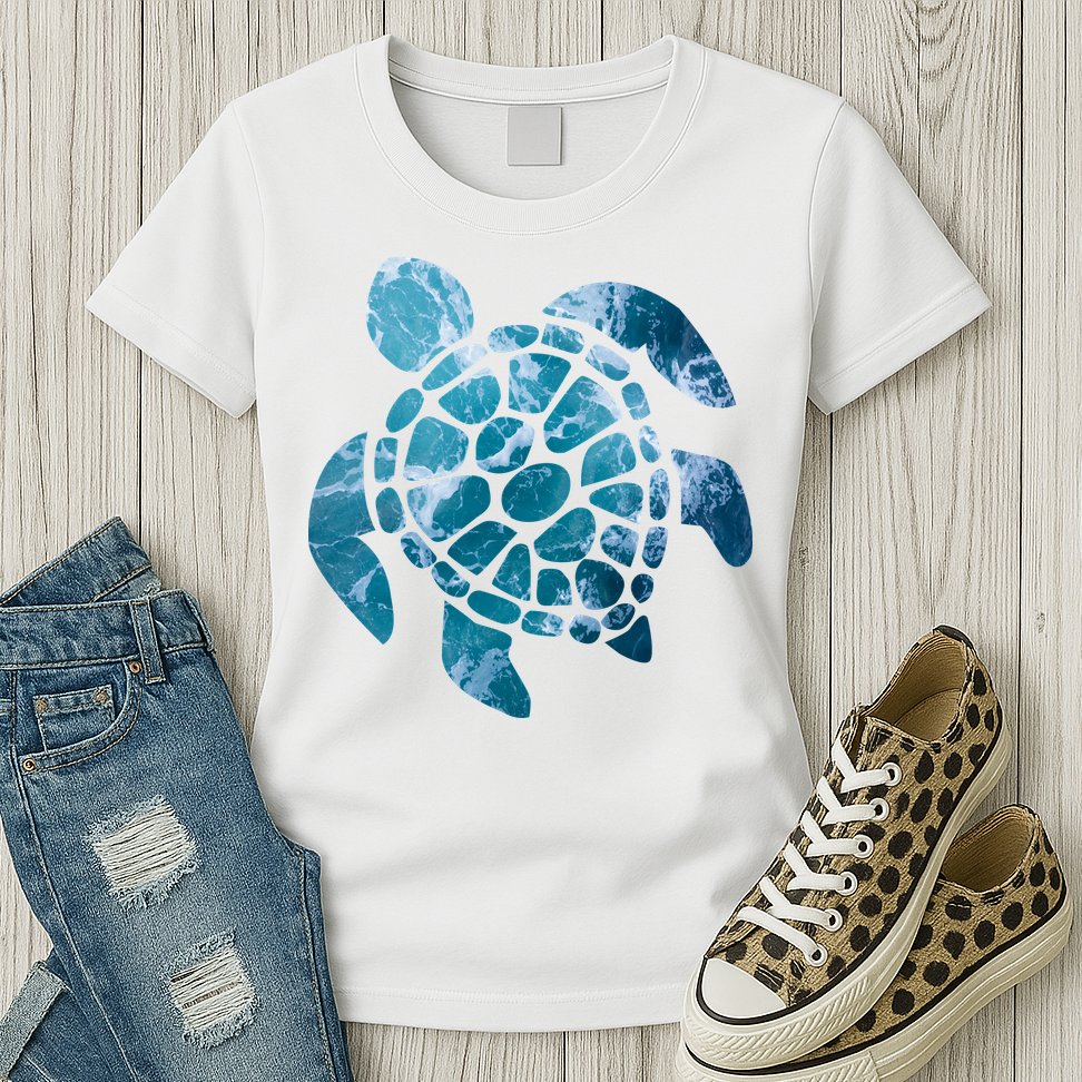 Ocean Sea Turtle Classic Womens T-Shirt