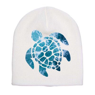 Ocean Sea Turtle Classic Short Acrylic Beanie