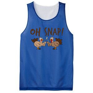 Oh Snap Turkey Day Funny Night Of Thanksgiving Gift Mesh Reversible Basketball Jersey Tank