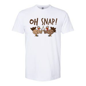 Oh Snap Turkey Day Funny Night Of Thanksgiving Gift Softstyle CVC T-Shirt