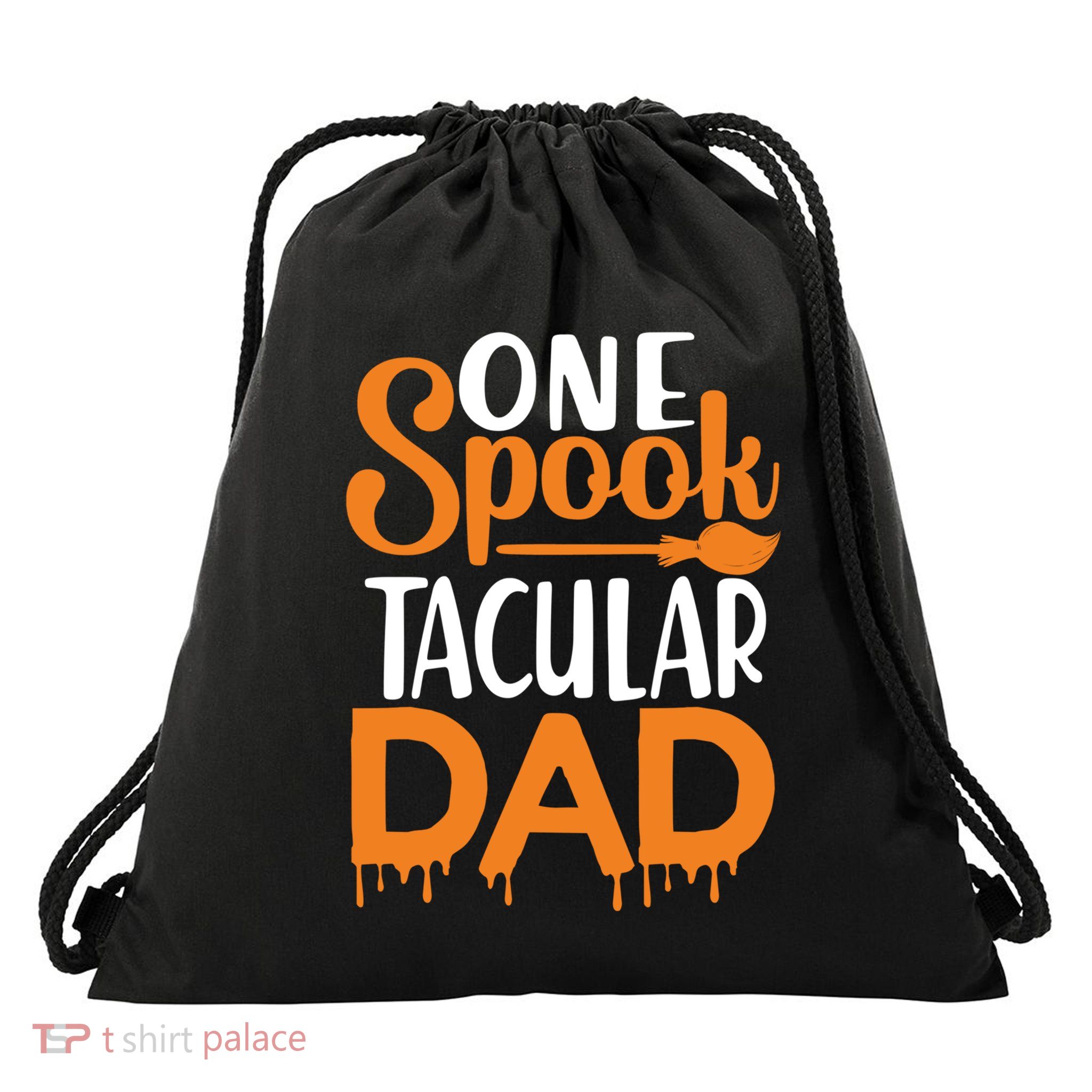 One Spook Tacular Dad Funny Spooky Dad Gift Drawstring Bag