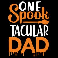 One Spook Tacular Dad Funny Spooky Dad Gift Drawstring Bag