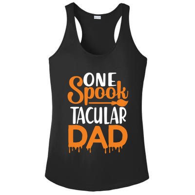 One Spook Tacular Dad Funny Spooky Dad Gift Ladies PosiCharge Competitor Racerback Tank