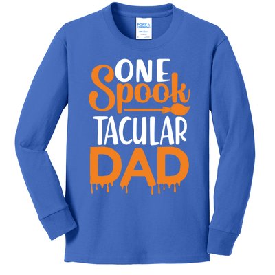 One Spook Tacular Dad Funny Spooky Dad Gift Kids Long Sleeve Shirt