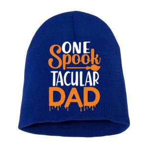 One Spook Tacular Dad Funny Spooky Dad Gift Short Acrylic Beanie