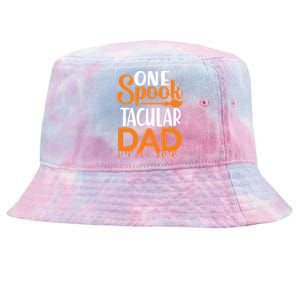 One Spook Tacular Dad Funny Spooky Dad Gift Tie-Dyed Bucket Hat