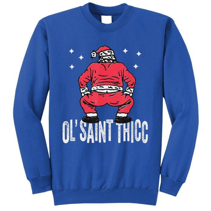 Ol Saint Thicc Christmas Tall Sweatshirt