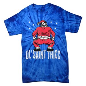 Ol Saint Thicc Christmas Tie-Dye T-Shirt