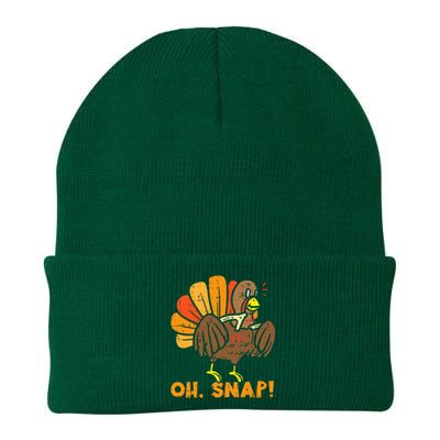 Oh Snap Turkey Wishbone Funny Thanksgiving Family Knit Cap Winter Beanie