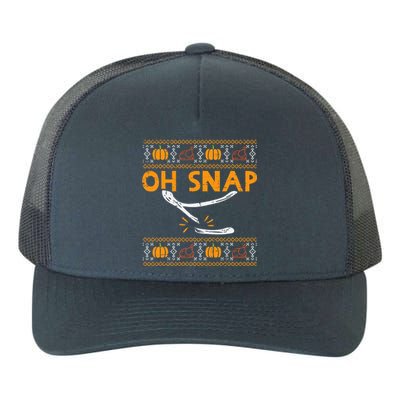 Oh Snap Turkey Wishbone Funny Ugly Thanksgiving Yupoong Adult 5-Panel Trucker Hat