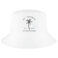 Original St. Thomas Virgin Islands Palm Tree Novelty Art Cool Comfort Performance Bucket Hat