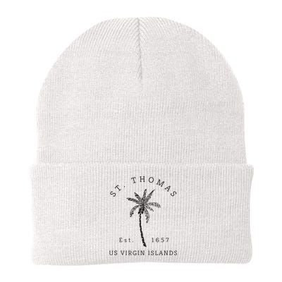 Original St. Thomas Virgin Islands Palm Tree Novelty Art Beanie