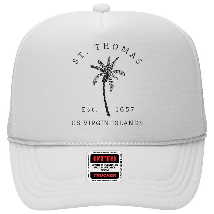 Original St. Thomas Virgin Islands Palm Tree Novelty Art Hat