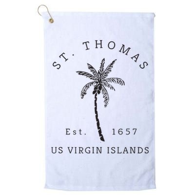 Original St. Thomas Virgin Islands Palm Tree Novelty Art Golf Towel