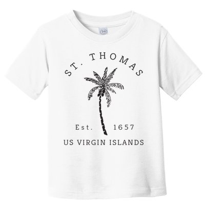 Original St. Thomas Virgin Islands Palm Tree Novelty Art Toddler T-Shirt