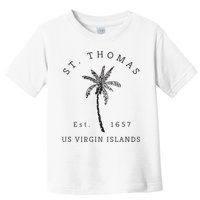 Original St. Thomas Virgin Islands Palm Tree Novelty Art Toddler T-Shirt