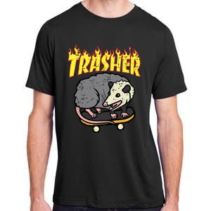 Opossum Skateboard Trasher Funny Possum Skater Adult ChromaSoft Performance T-Shirt