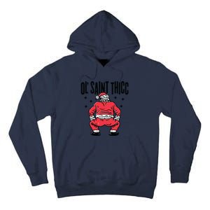 Ol Saint Thicc Funny Santa Tall Hoodie