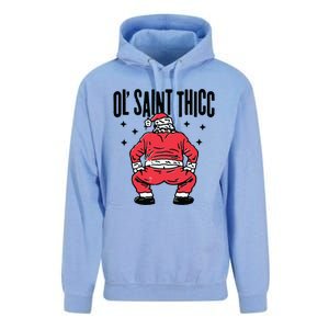 Ol Saint Thicc Funny Santa Unisex Surf Hoodie