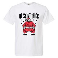 Ol Saint Thicc Funny Santa Garment-Dyed Heavyweight T-Shirt