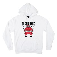 Ol Saint Thicc Funny Santa Hoodie