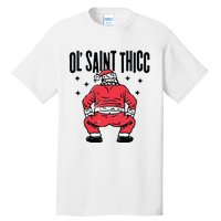 Ol Saint Thicc Funny Santa Tall T-Shirt