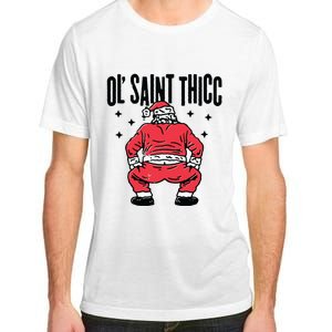 Ol Saint Thicc Funny Santa Adult ChromaSoft Performance T-Shirt