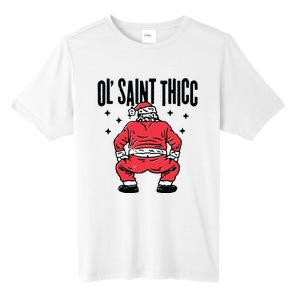 Ol Saint Thicc Funny Santa Tall Fusion ChromaSoft Performance T-Shirt